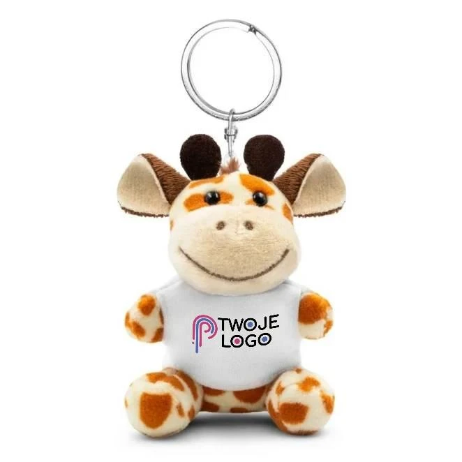 Pluszowa żyrafa, brelok | Lizzy z naniesieniem logo Zdjęcie