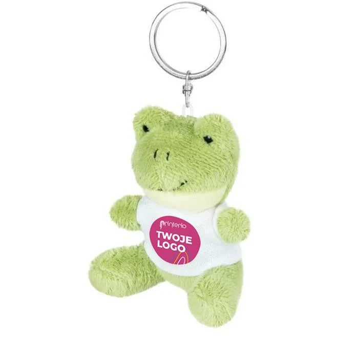 Pluszowa żaba, brelok | Sallie z logo firmy Zdjęcie
