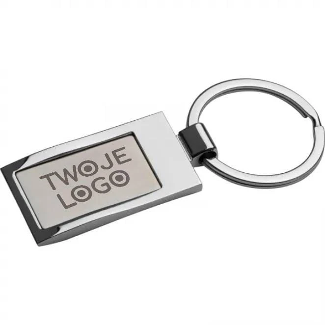 Brelok metalowy z nadrukiem na zamówienie Zdjęcie