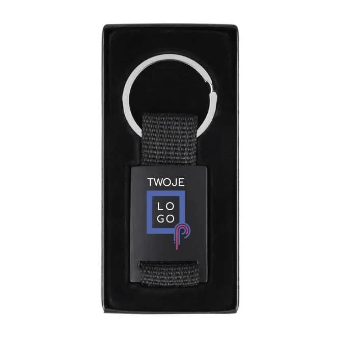 Brelok metalowy Swag z logo firmy Zdjęcie