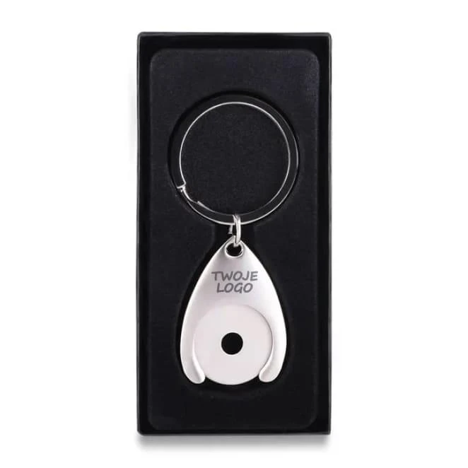 Metalowy brelok z żetonem Disc do drukowania logo Zdjęcie