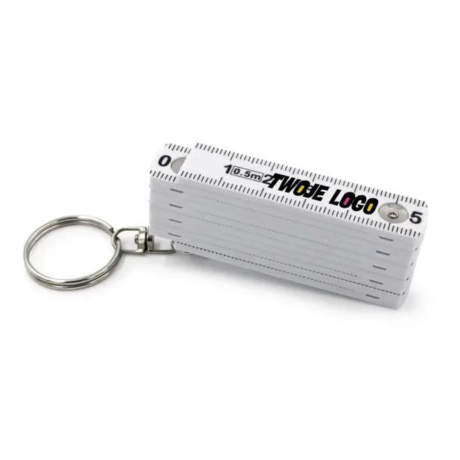 Brelok do kluczy, miara 50cm, składana z logo Zdjęcie