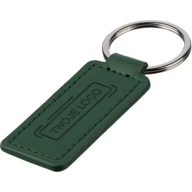 Brelok ze skóry z logo Zdjęcie