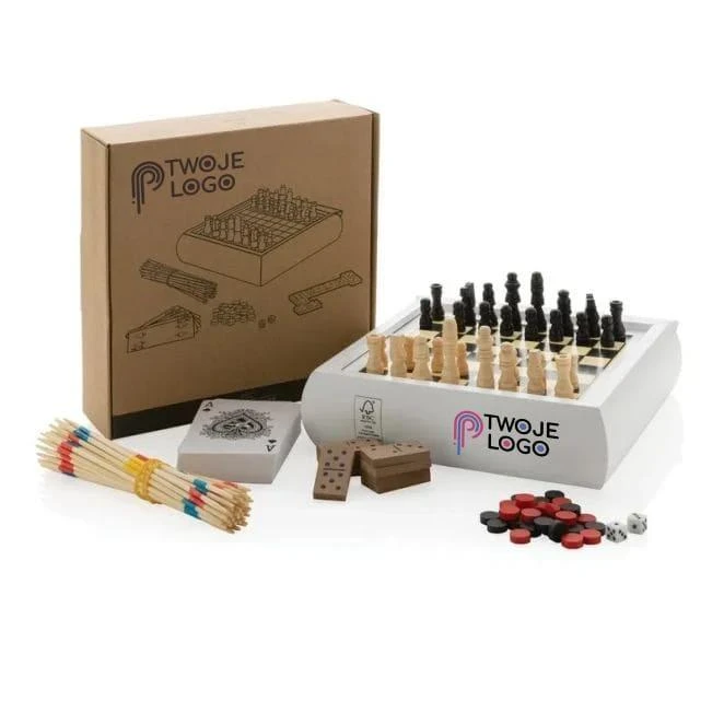 Zestaw gier 5 w 1 z logo firmy Zdjęcie