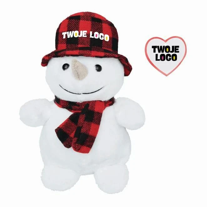 Pluszowy bałwan JOHANN z naniesieniem logo Zdjęcie