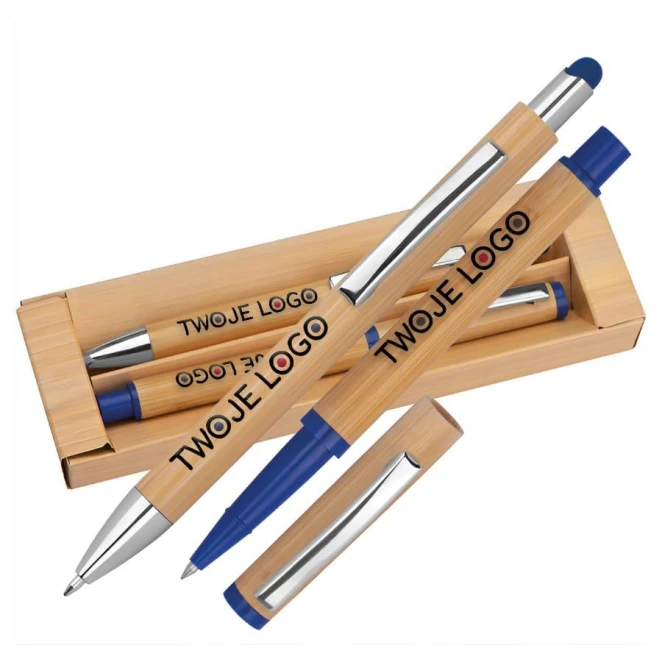Zestaw piśmienny długopis i pióro kulkowe touch pen do naniesienia logo Zdjęcie