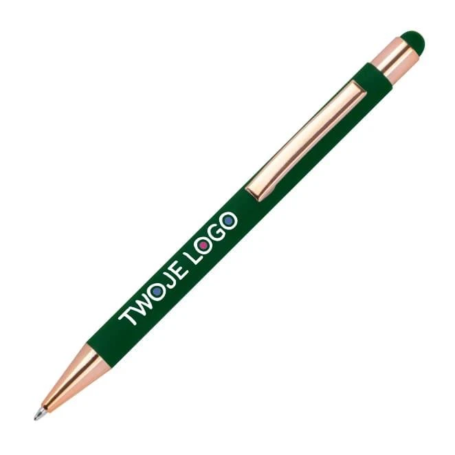 Długopis metalowy touch pen soft touch MIRAMAR z logo firmy Zdjęcie
