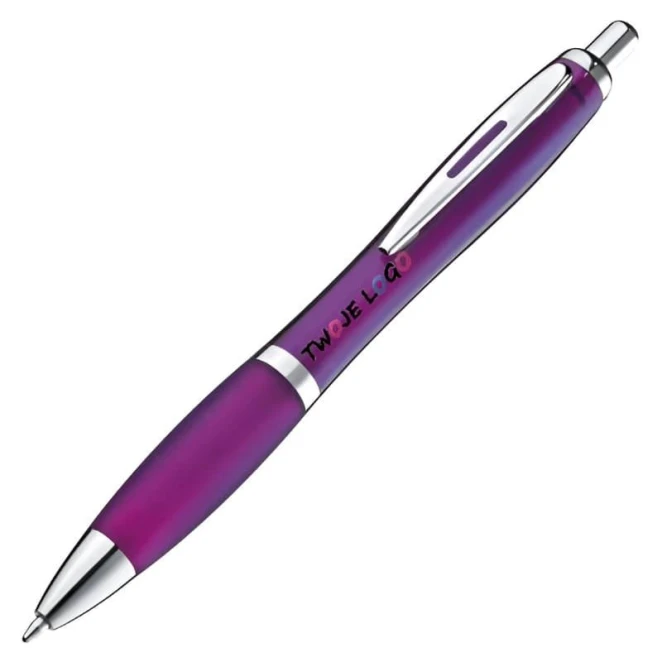 Długopis plastikowy transparentny 145 cm z naniesieniem logo Zdjęcie