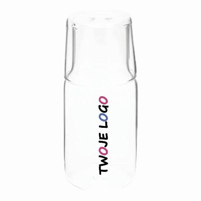 Szklana karafka ze szklanką CALMY do naniesienia logo Zdjęcie