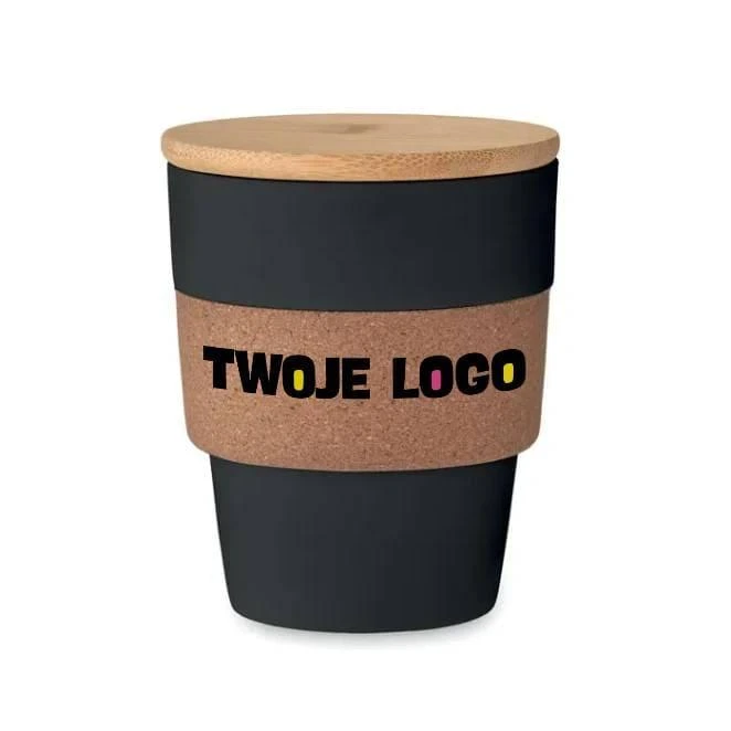 Kubek z PP z 300 ml GALAO z logo firmy Zdjęcie