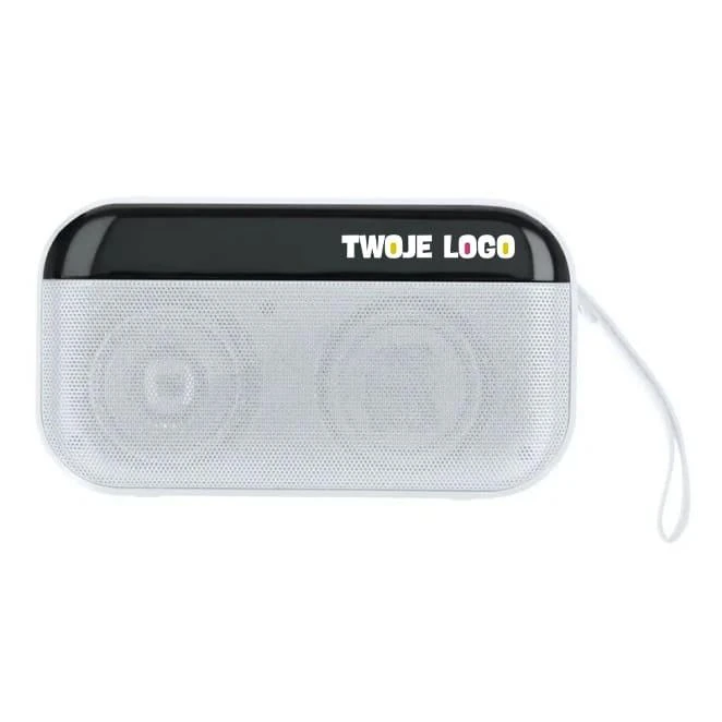 Głośnik bezprzewodowy 5W z RABS, lampka LED z logo Zdjęcie