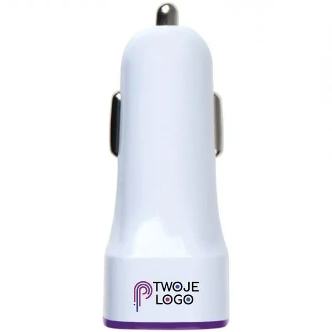 Ładowarka samochodowa USB FRUIT z logo Zdjęcie