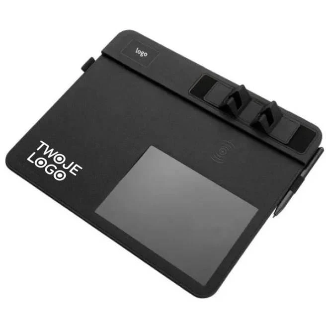 Podkładka pod mysz z ładowarką indukcyjną TAPIS Pierre Cardin z logo firmy Zdjęcie