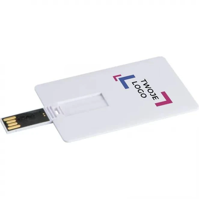 Pendrive plastikowy karta 8GB z logo Zdjęcie