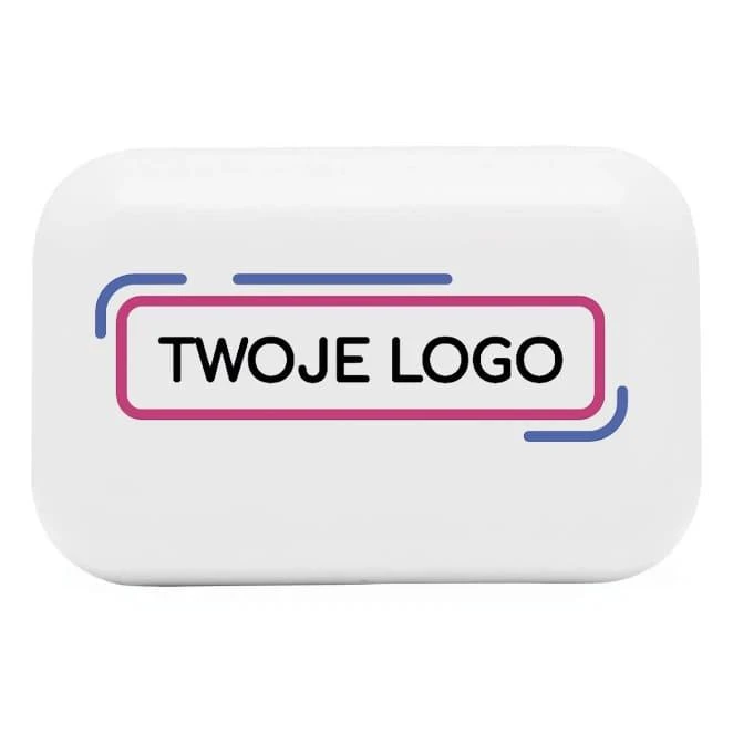 Bezprzewodowe słuchawki douszne TWINS z nadrukiem na zamówienie Zdjęcie