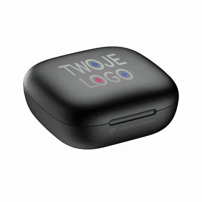 Bezprzewodowe słuchawki douszne z recyklingu Lakewood do drukowania logo Zdjęcie