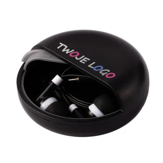 Słuchawki w etui Enlive z nadrukiem logo Zdjęcie