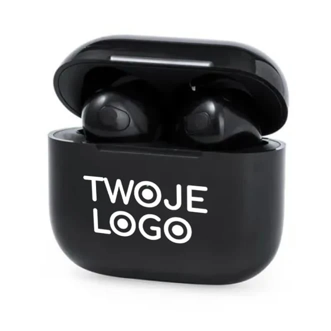 Bezprzewodowe słuchawki douszne do nałożenia logo Zdjęcie