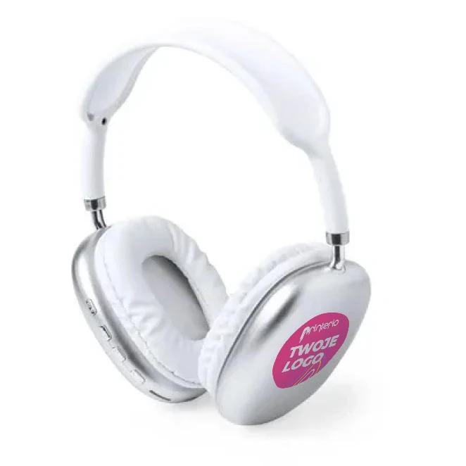 Bezprzewodowe słuchawki nauszne, radio z nadrukiem na zamówienie Zdjęcie