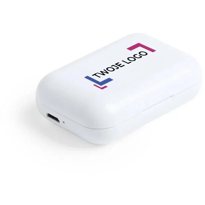 Bezprzewodowe słuchawki douszne do naniesienia logo Zdjęcie