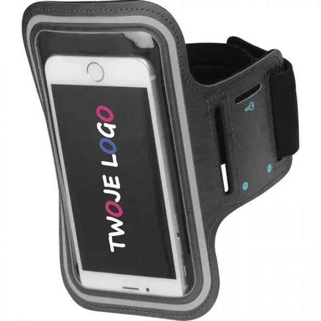 Opaska na rękę z etui na telefon z nadrukiem logo Zdjęcie