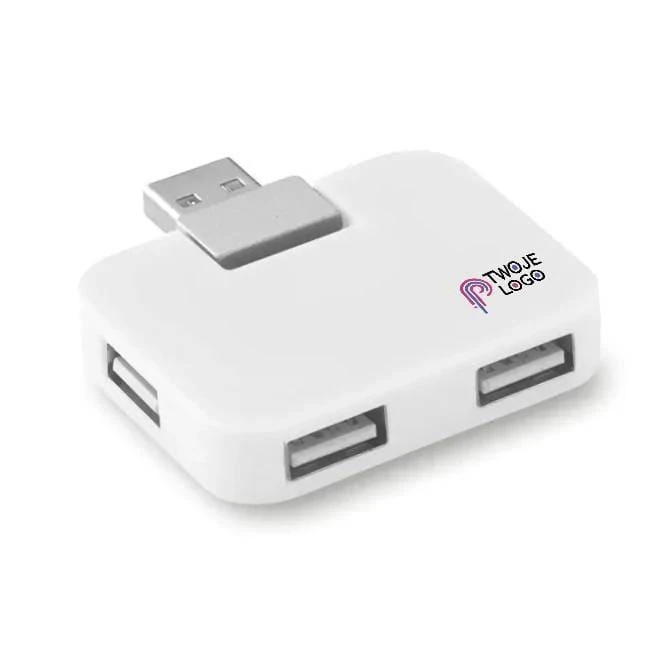 Hub USB 4 porty SQUARE do nałożenia logo Zdjęcie