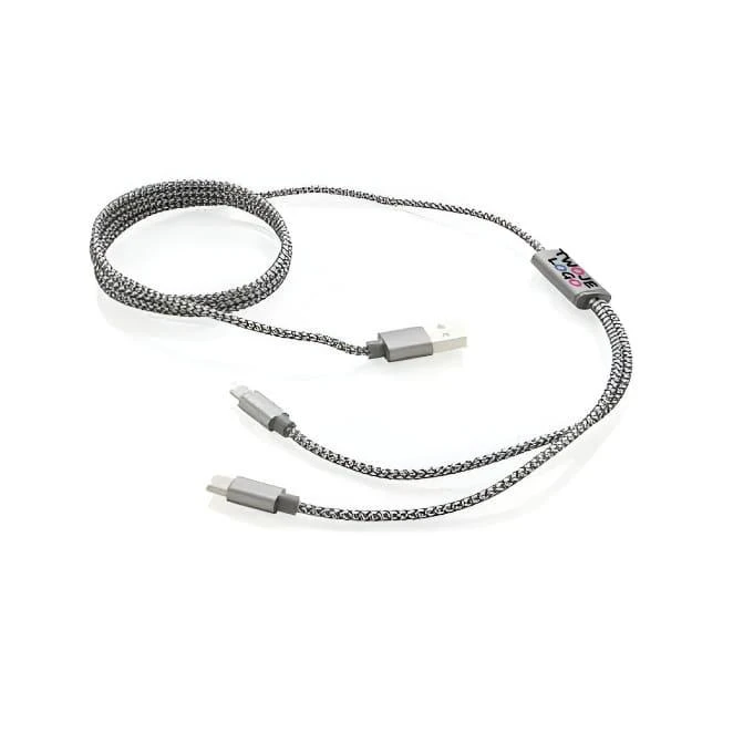 Kabel do ładowania 3 w 1 do naniesienia logo Zdjęcie