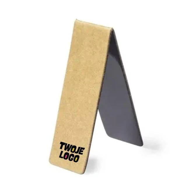 Zakładka do książki z kartonu z recyklingu, magnetyczna do drukowania logo Zdjęcie