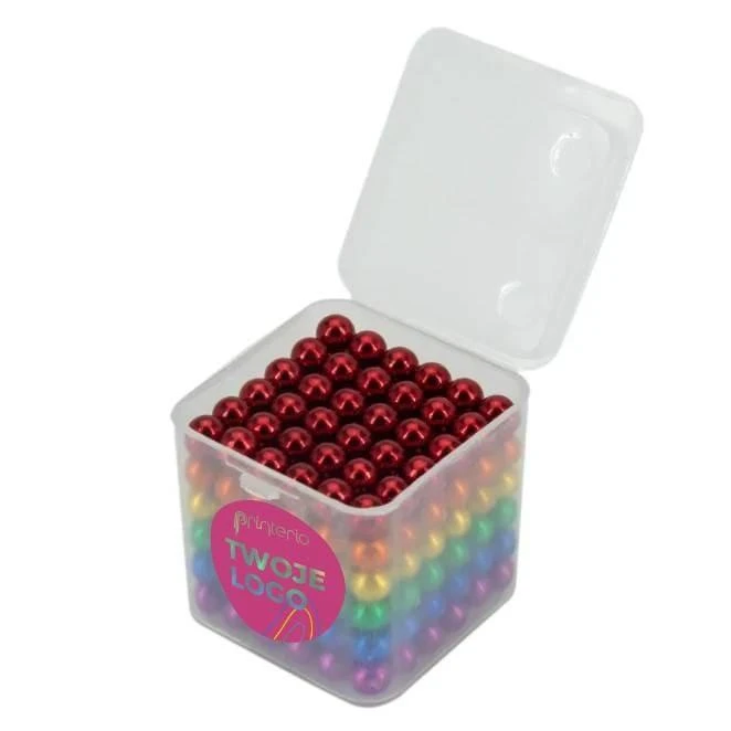Neocube tęczowe kulki magnetyczne antystres z logo Zdjęcie