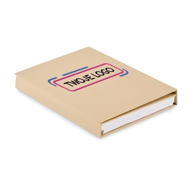 Zestaw piśmienniczy z notesem CENOTE z logo Zdjęcie