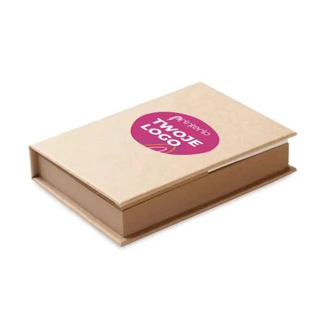 Zestaw karteczek z recyklingu MEUI z nadrukiem logo Zdjęcie