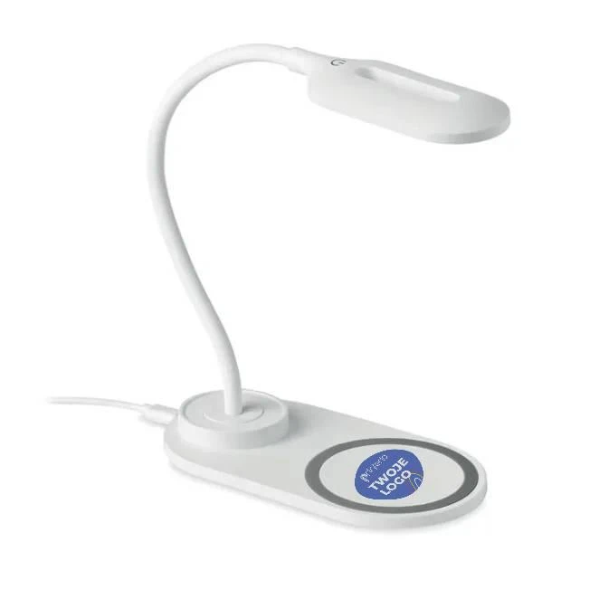Lampka biurkowa/ładowarka 10W SATURN do nałożenia logo Zdjęcie