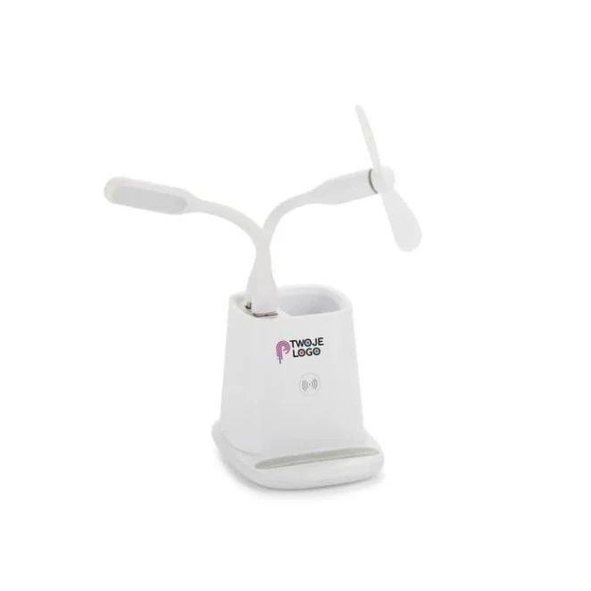 Przybornik z ładowarką indukcyjną BERGO z nadrukiem logo Zdjęcie