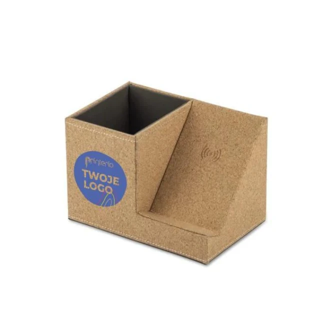 Organizer z ładowarką indukcyjną COVBI z logo firmy Zdjęcie