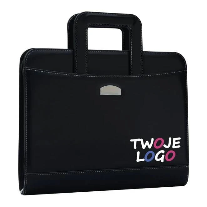 Portfolio NOBLESSE RING, portfolio ze skóry ekologicznej, w formacie A4 z nadrukiem logo Zdjęcie