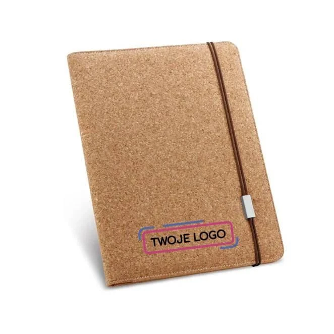 SERPA. Teczka korkowa A4 z blokiem gładkich strony do drukowania logo Zdjęcie