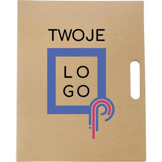 Teczka konferencyjna ok. A4 z notatnikiem, karteczki samoprzylepne, długopis z nadrukiem na zamówienie Zdjęcie