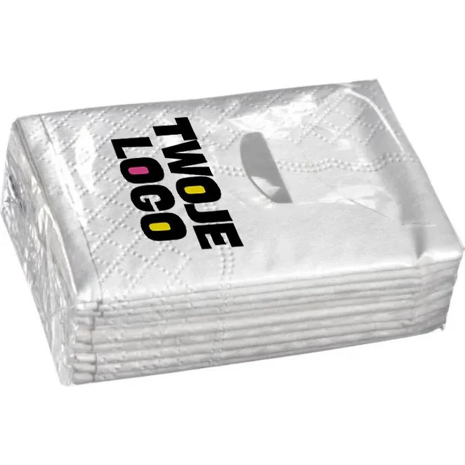 Chusteczki higieniczne z logo firmy Zdjęcie