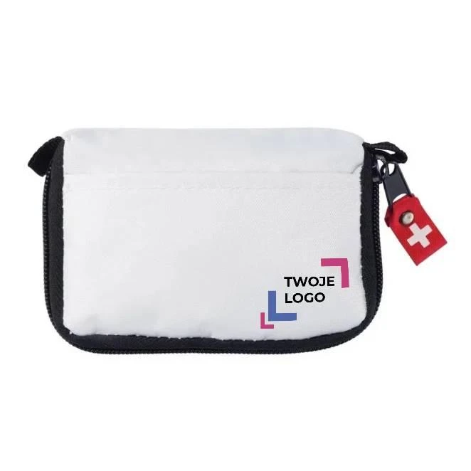 Apteczka w pokrowcu, 14 el. 13,5 x 8,9 x 4,6 cm z naniesieniem logo Zdjęcie