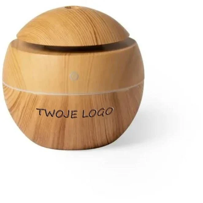 Nawilżacz powietrza, zmieniające kolor podświetlenie z logo Zdjęcie