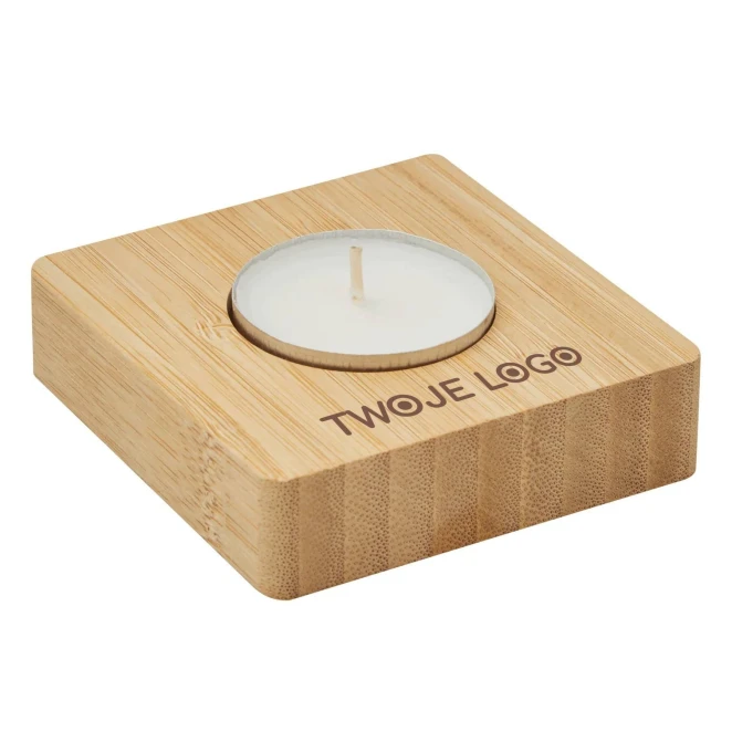 Podstawka na tealight NATURAL GLOW do naniesienia logo Zdjęcie