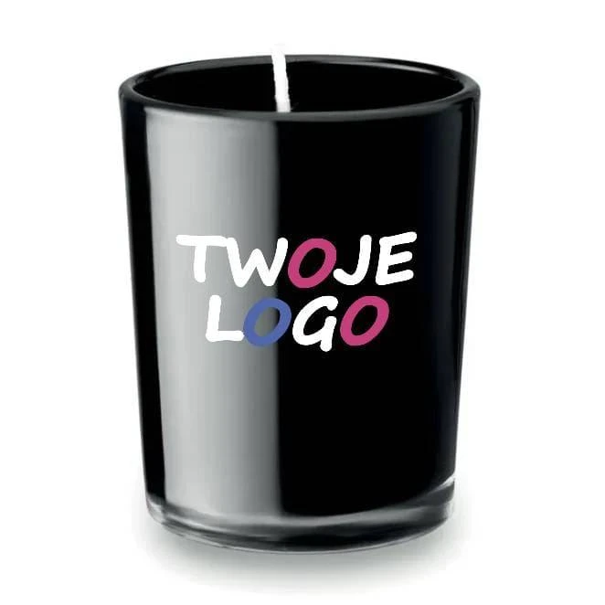 Mała szklana świeca SELIGHT do naniesienia logo Zdjęcie