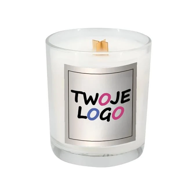 Świeca sojowa 190g Cedarwood z naniesieniem logo Zdjęcie