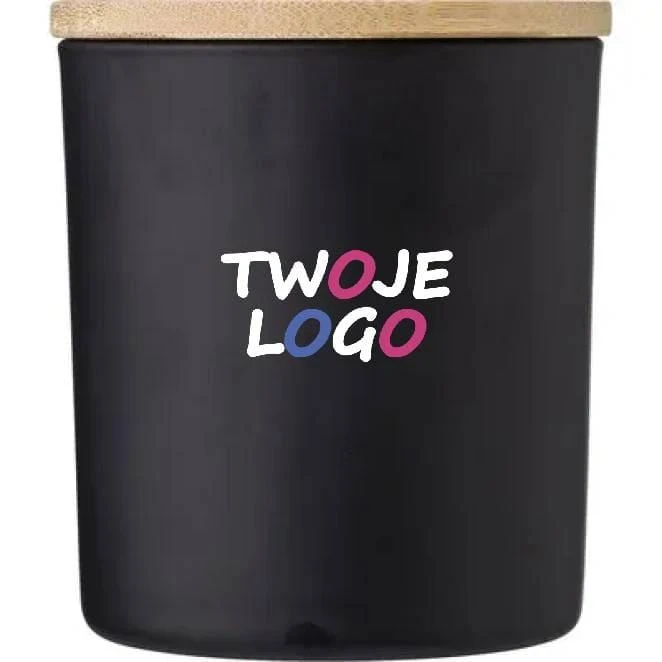 Świeczka zapachowa z nadrukiem logo Zdjęcie