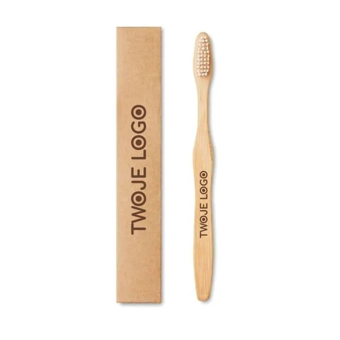 Bambusowa szczoteczka do zębów DENTOBRUSH z naniesieniem logo Zdjęcie