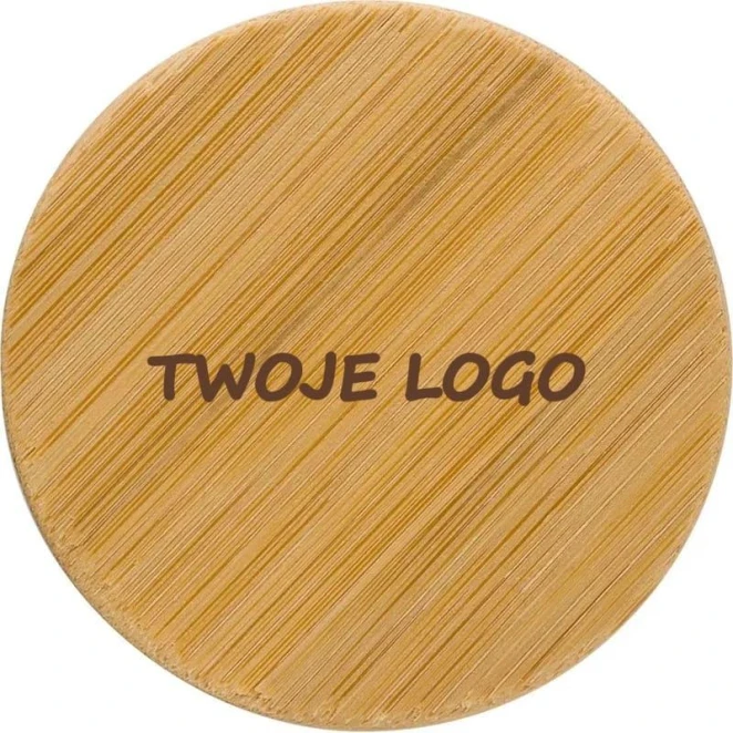 Bambusowe lusterko kieszonkowe do naniesienia logo Zdjęcie