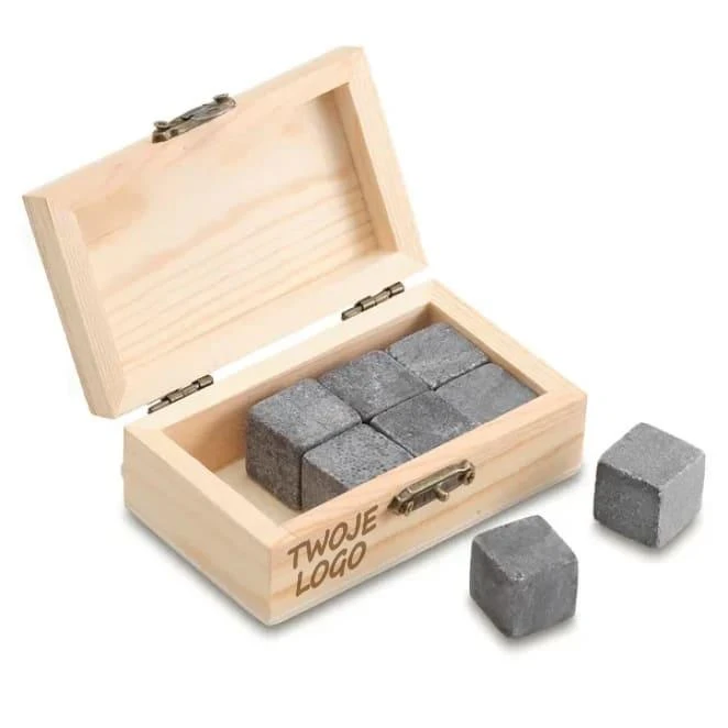 Zestaw 8 kamieni do chłodzenia napojów Cahir z nadrukiem na zamówienie Zdjęcie