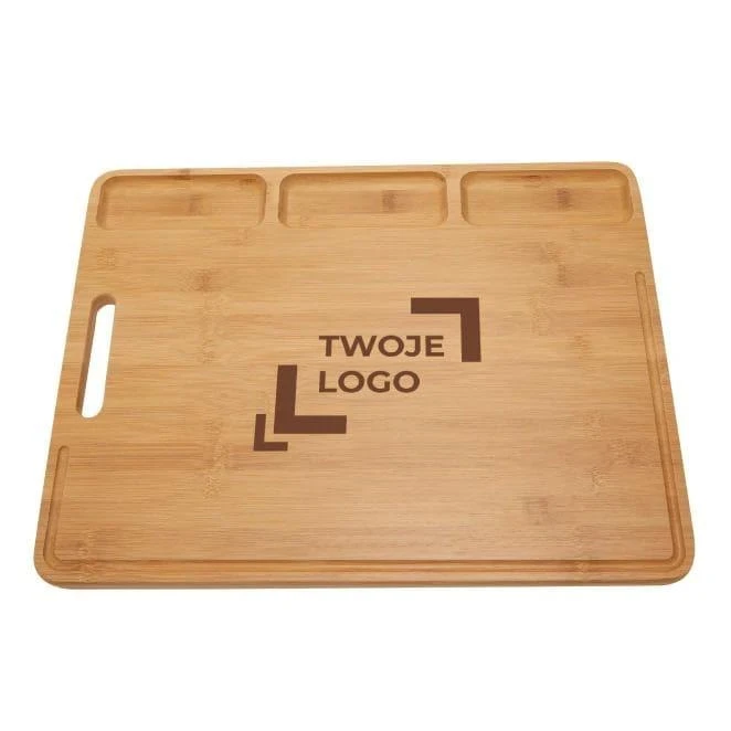 Duża deska do krojenia BAMBOO SERVING do drukowania logo Zdjęcie