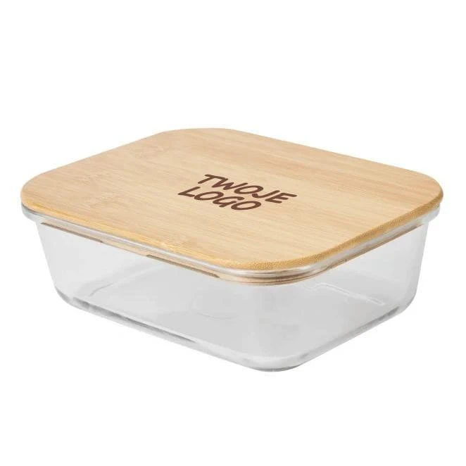 Pudełko na lunch ROSILI L z bambusową pokrywką. Pojemność ok. 1060 ml. do naniesienia logo Zdjęcie