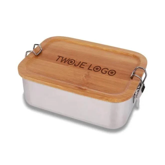 Stalowy lunch box 800 ml Somerton z nadrukiem na zamówienie Zdjęcie